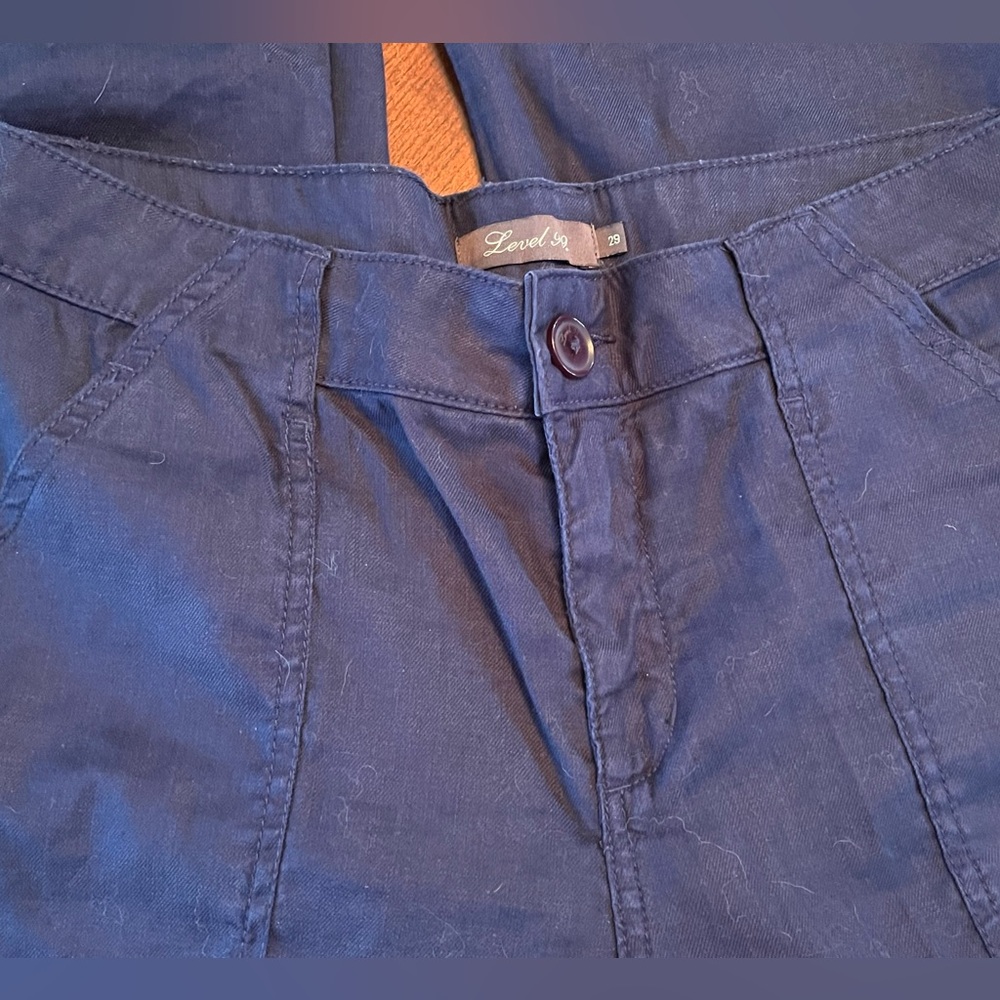 Anthropologie Level 99 Dark Blue Chinos - Picture 2 of 7